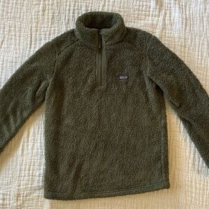 Patagonia Kids Olive Fleece Pullover